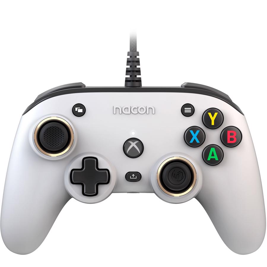 NACON Pro Compact Controller Gamepad Hvid - Xbox One, Xbox Series S, Xbox Series X
